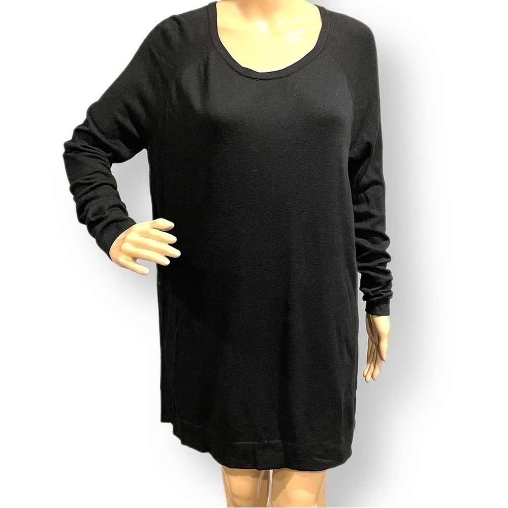 Mossimo black sweater dress long sleeve super comfy size M EUC